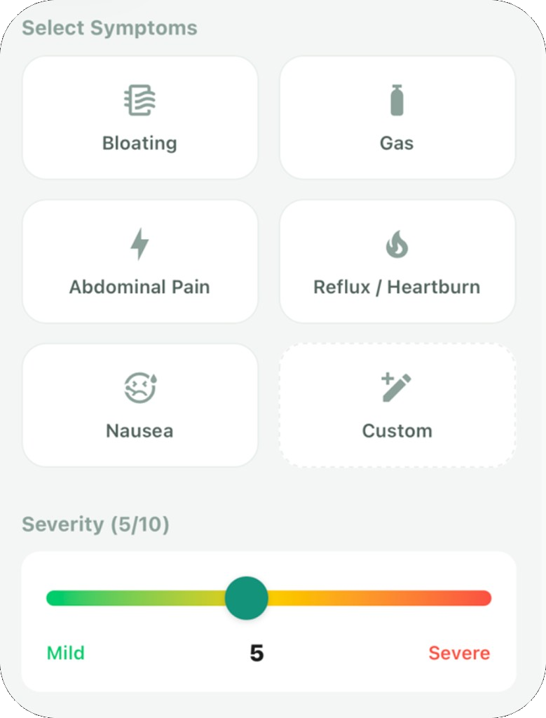 Track symptoms
